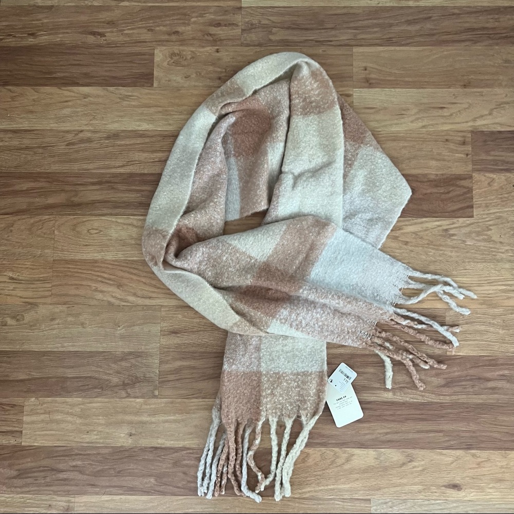 Piper Plaid RecycledBlend Fringe Scarf Free People